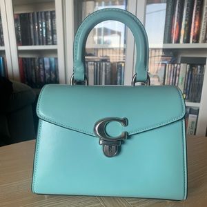 Coach Sammy Top Handle in Tiffany Blue
